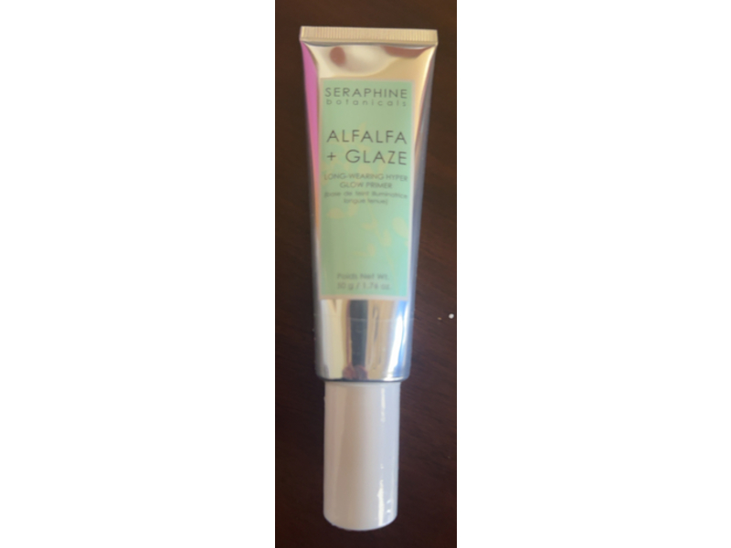 Seraphine Botanicals Alfalfa + Glaze Long-Wearing Hyper Glow Primer, 1.76 oz/50 g