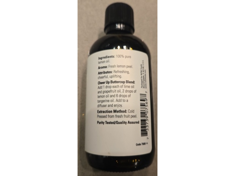 NOW Essential Oils, 100% Pure Lemon, 4 fl oz/118 mL
