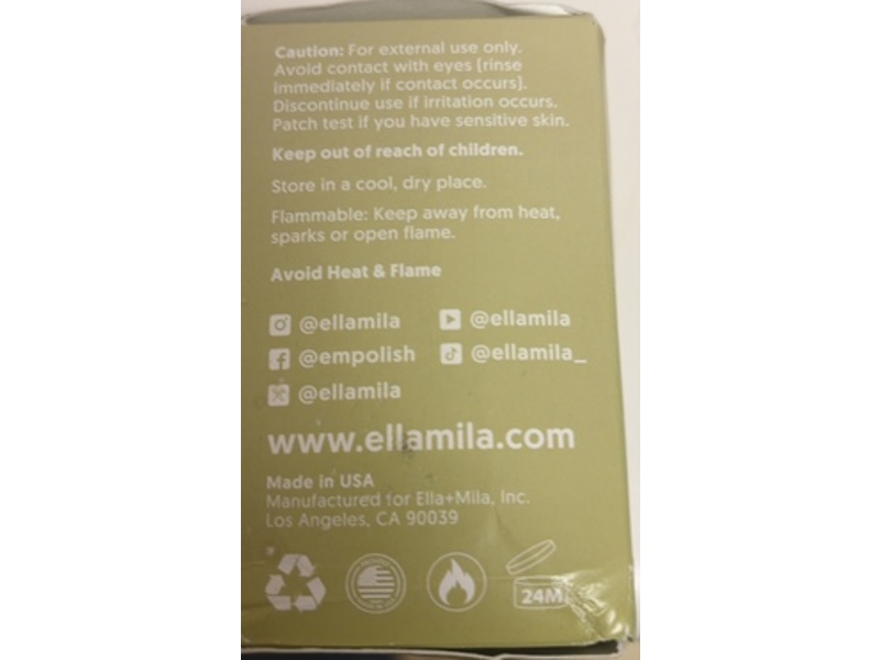ella+mila Cuticle Oil, Pure Tsubaki & Argan, 2.3 fl oz