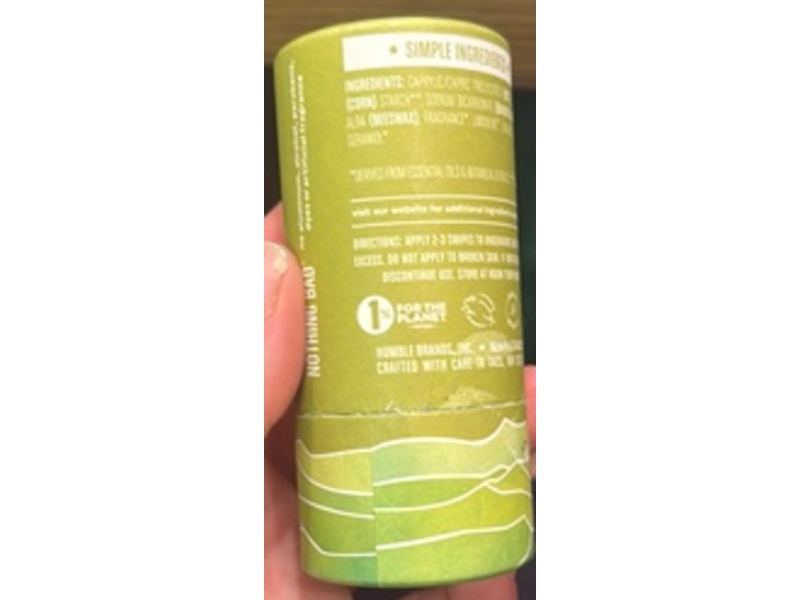 Humble Deodorant, Bergamot & Ginger, 2.65 oz/75 g