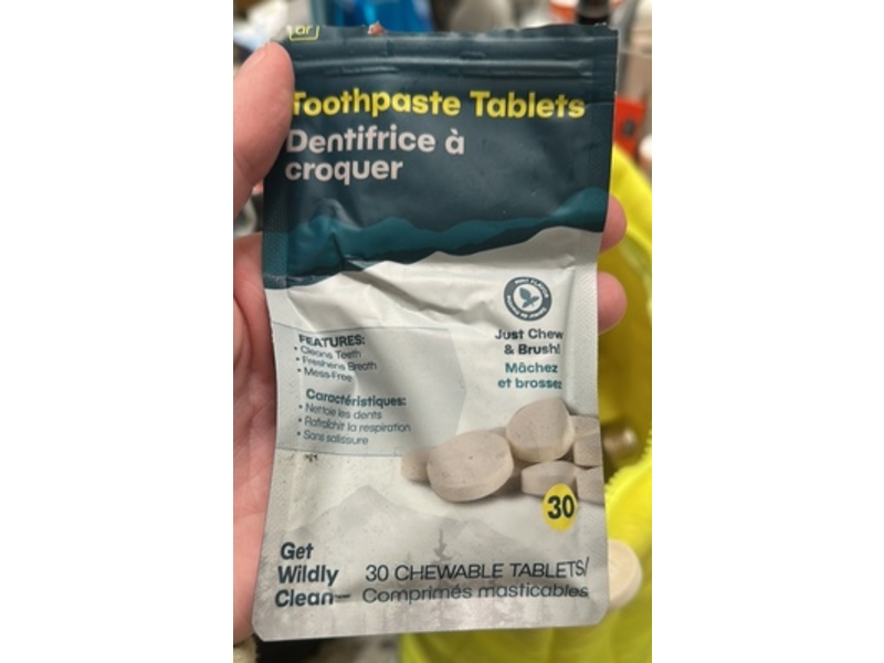 Adventure Ready Toothpaste Tablets, 30 Count