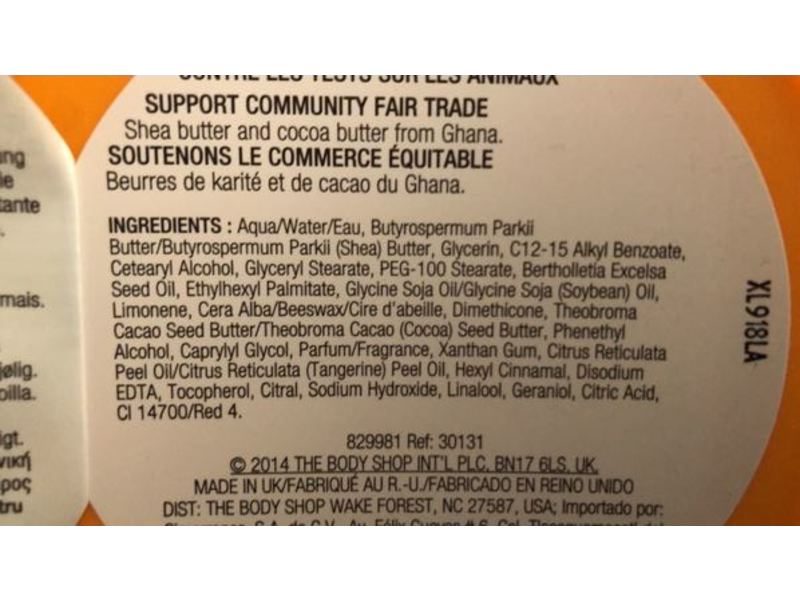 The Body Shop Satsuma Body Butter, 13.5 oz/400 mL