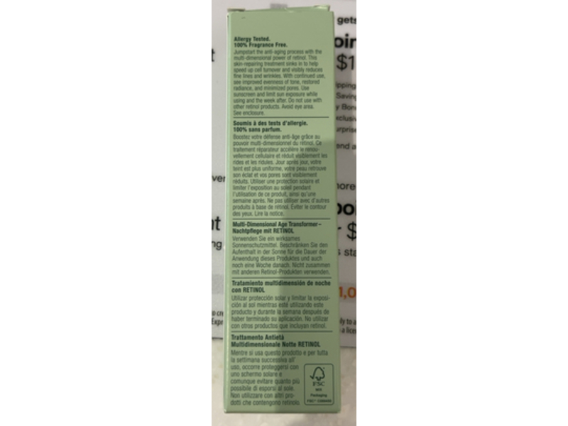 Clinique Smart Night Multi-Dimensional Anti-Age Repair Treatment, Retinol, 1 fl oz/30 mL