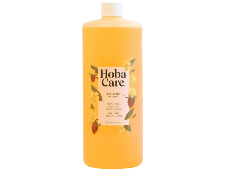 HobaCare Natural Organic Skin, Scalp + Hair Oil, Jojoba Extract, 32 fl oz/946.35 mL