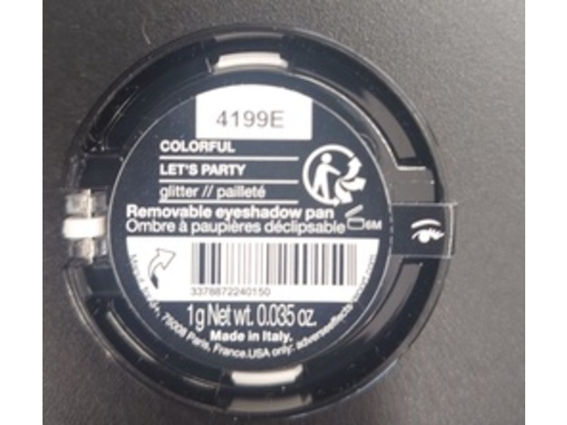 Sephora Glitter Finish Eyeshadow, 307 Let'S Party My Dear Nude, 0.035 oz/1 g