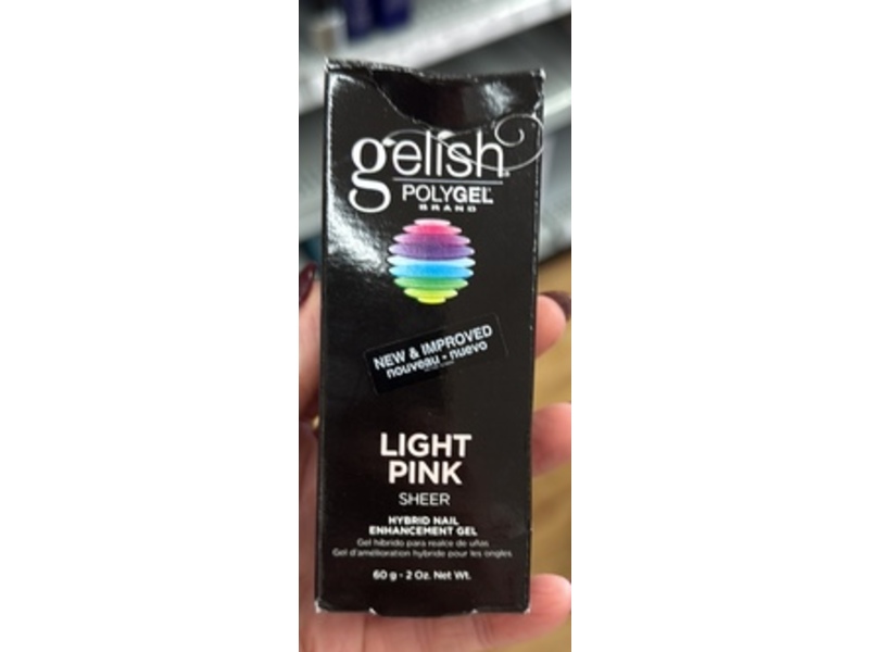 Gelish Polygel Brand Hybrid Nail Enhancement Gel, Light Pink, 2 oz/60 g