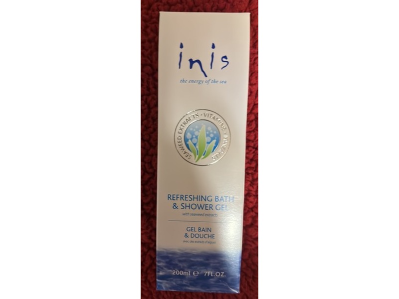Inis The Energy Of The Sea Refreshing Bath & Shower Gel, Seaweed Extracts, 7 fl oz/200 mL