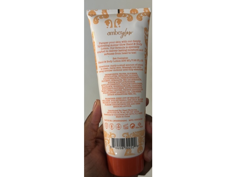 Amber Glow Hand & Body Lotion, Sun Kissed Citrus, 7.98 fl oz/236 mL