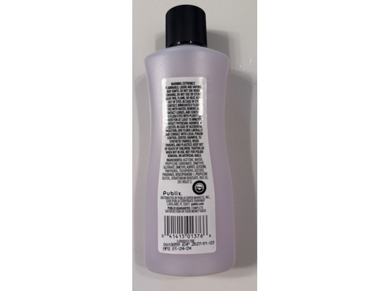 Publix Strengthening Nail Polish Remover, 6 fl oz/177 mL