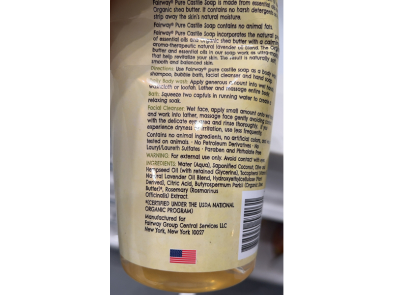 Fairway Pure Castile Soap, Lavender, 32 fl oz/944 mL