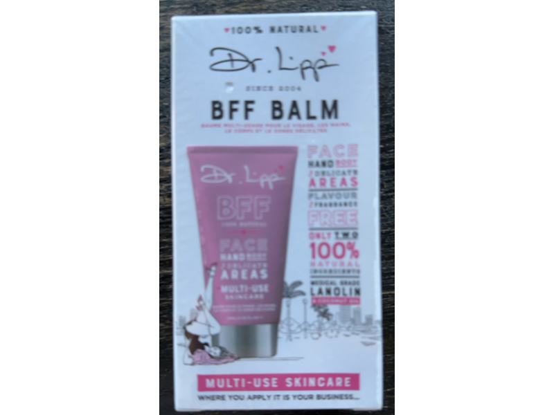 Dr.Lipp Bff Face Hand Body Multi Use Skin Care Balm, Fragrance Free, 2.53 fl oz/75 mL