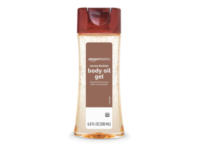 Amazon Basics Cocoa Butter Body Oil Gel, 6.8 fl oz/200 mL