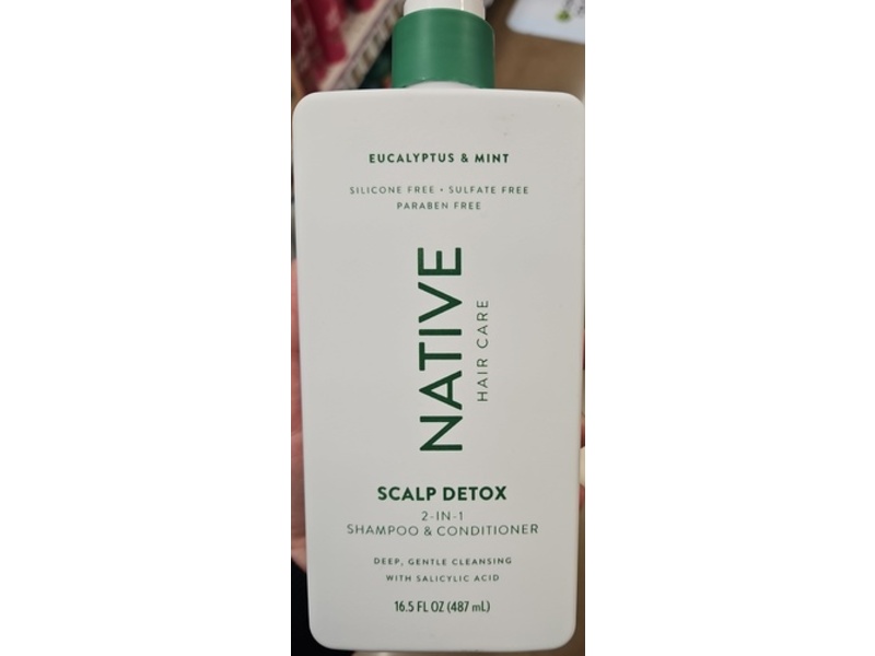Native Scalp Detox 2-In-1 Shampoo & Conditioner, Eucalyptus & Mint, 16.5 fl oz/487 mL