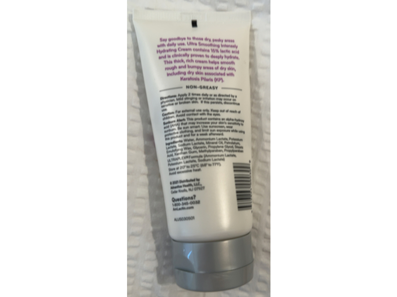 AmLactin Ultra Smoothing Intensely Hydrating Cream, Lactic Acid, 4.9 oz / 140 g