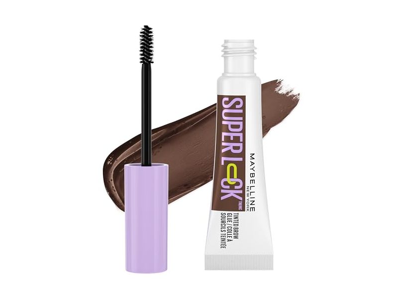 Maybelline Super Lock Tinted Brow Glue, 260 Deep Brown, 0.23 fl oz/7 mL