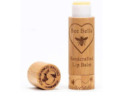 Bee Bella Handcrafted Lip Balm, Pomegranate Mango, 0.18 oz/5.1 g, Pack Of 3