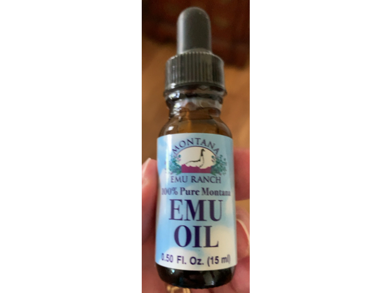 Montana Emu Ranch 100% Pure Montana Emu Oil, 0.50 fl oz/15 mL