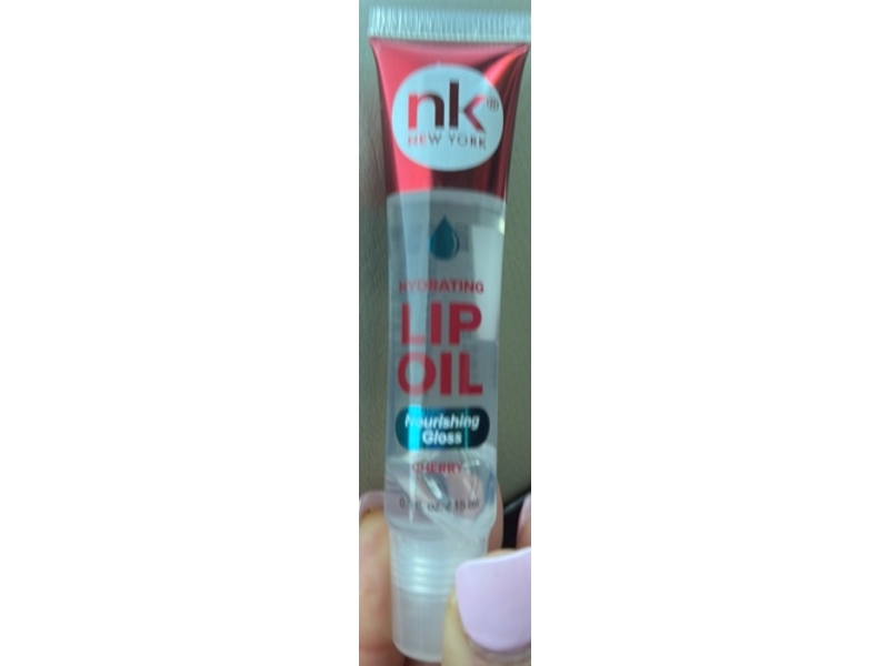 Nicka K New York Hydrating Lip Oil Nourishing Gloss, Cherry, 0.5 fl oz/15 mL, Pack Of 3