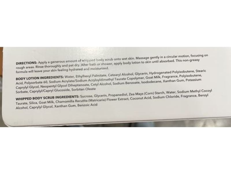 Dionis Goat Milk Bath & Body Set, vanilla Bean