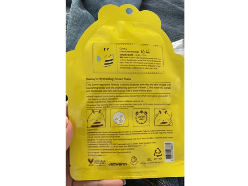 Tony Moly Hydrating Honey + Vitamin C Sheet Mask, 21 g