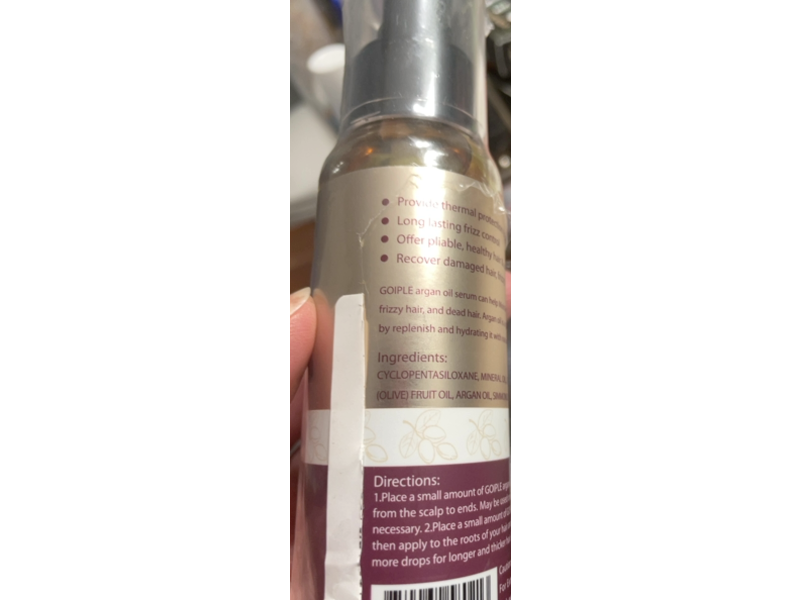 Goiple Argan Oil Serum, 3.4 fl oz/100 mL