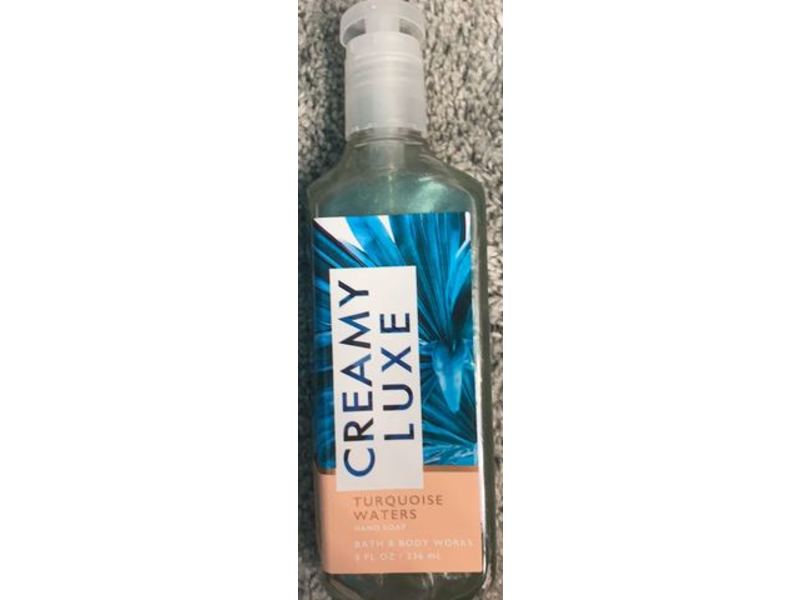 Bath & Body Works Creamy Luxe Turquoise Waters Hand Soap, 8 fl oz/236 mL