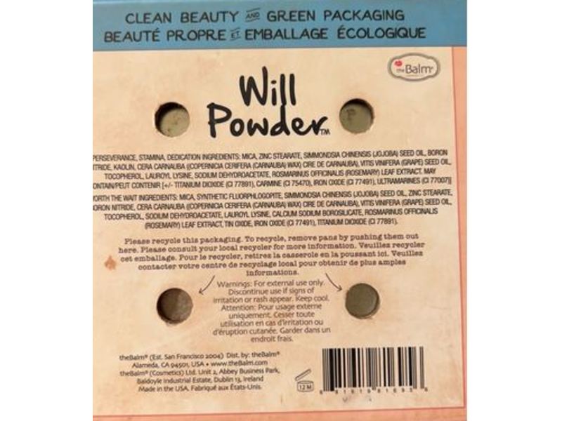 the Balm Will Powder Blush Quad, 0.35 oz/10 g