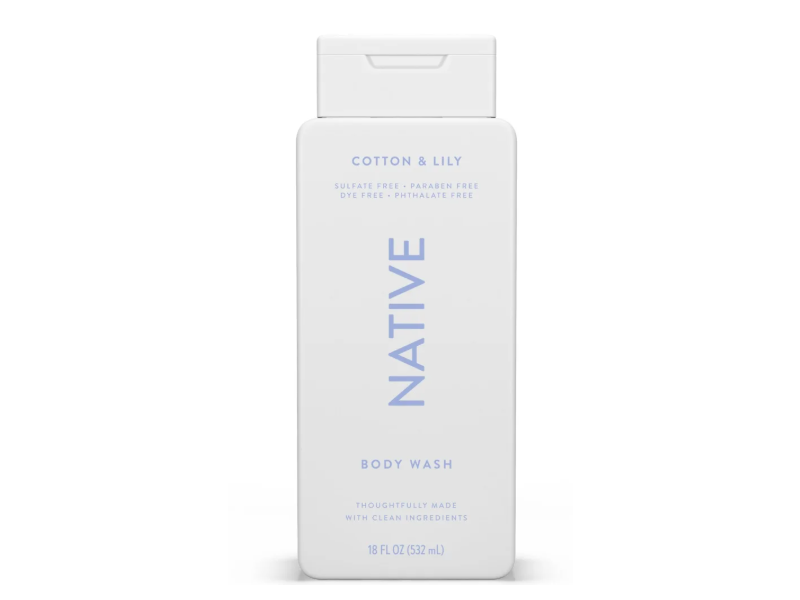 Native Body Wash, Cotton & Lily, 18 fl oz/532 mL