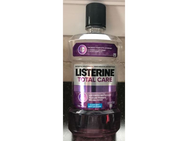 Listerine Total Care Antiseptic Mouthwash, Clean Mint, 1 L