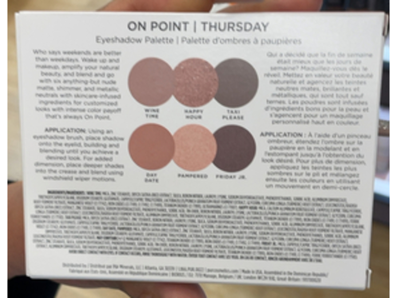 Pur Beauty On Point Eyeshadow Palette, Thursday, 0.23 oz/6.6 g