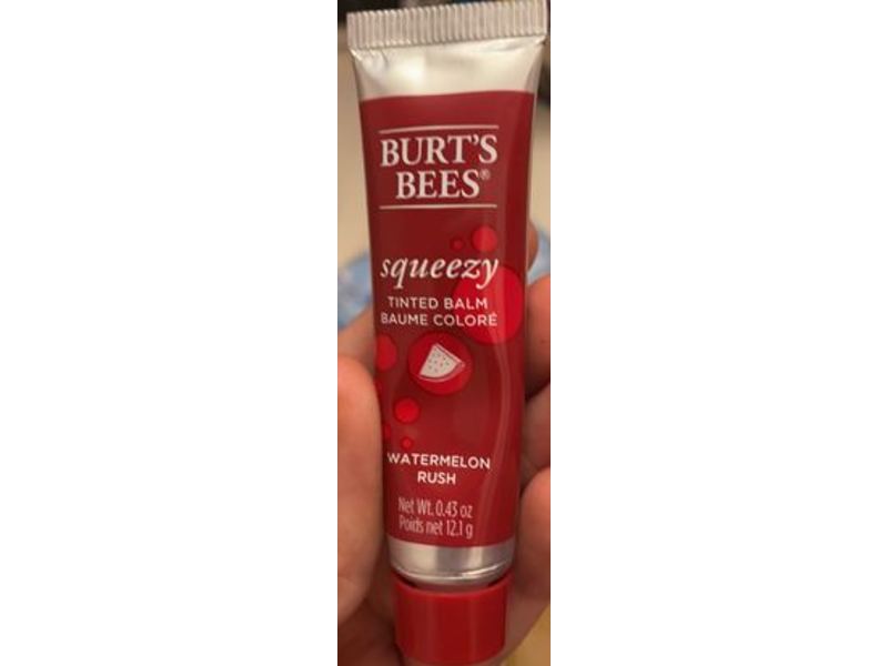 Burt's Bees Squeezy Tinted Balm, Watermelon Rush, 0.43 oz/12.1 g
