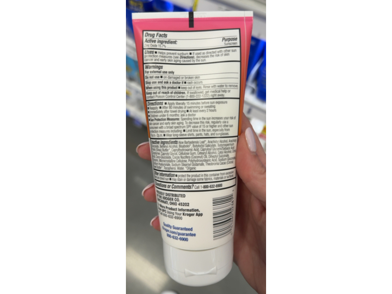 Kroger Mineral Sunscreen Lotion, SPF 30, 6 fl oz/177 mL