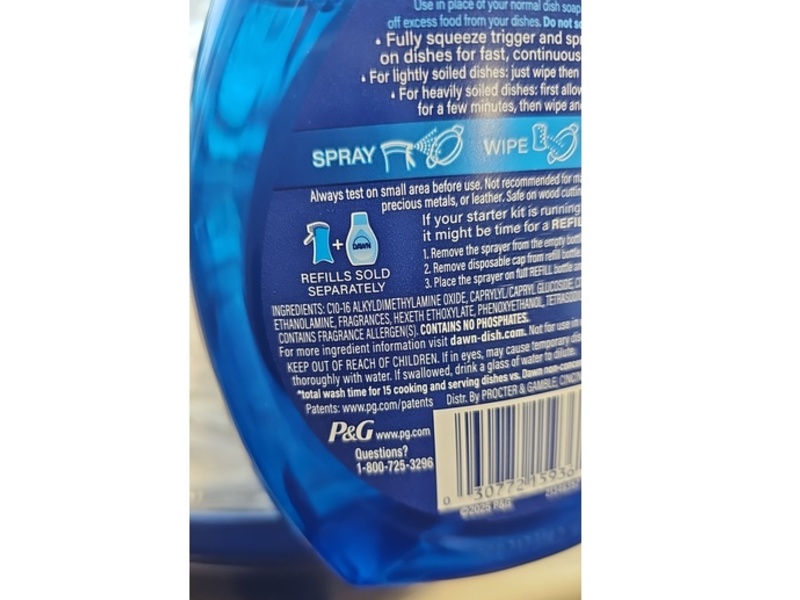 Dawn Powerwash Dish Spray, Summer Watermelon Scent, 16 fl oz/473 mL