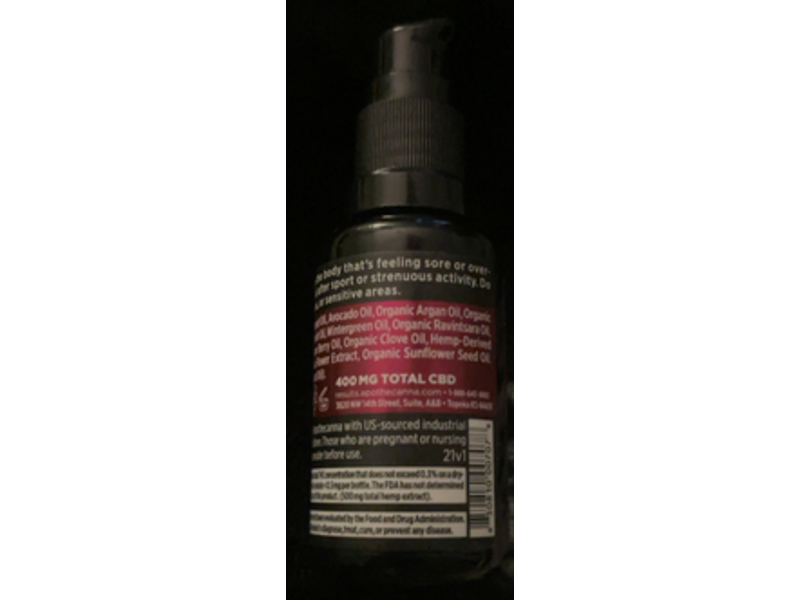 Apothecanna Extra Strength Body Oil, Arnica Peppermint Juniper Hemp, 1 fl oz/30 mL