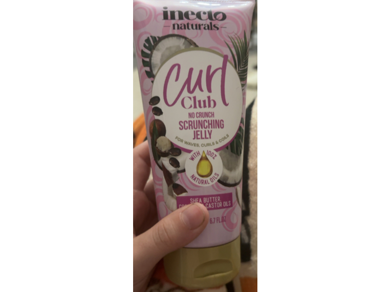 Inecto Naturals Curl Club No Crunch Scrunching Jelly, 6.7 fl oz/200 mL
