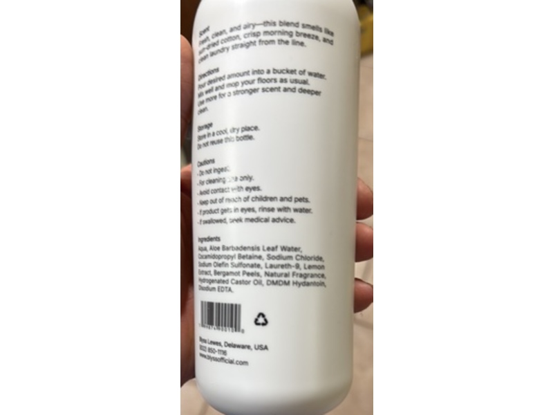 Blyss Sunwashed Linen Mop Concentrate, 16.9 fl oz/500 mL