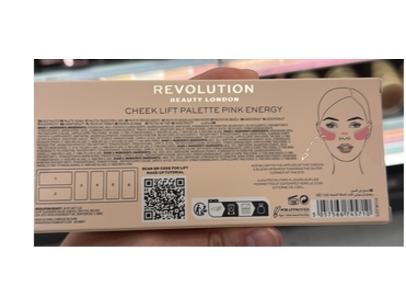 Revolution Cheek Lift Face Palette, Pink Energy, 0.06 oz/1.80 g