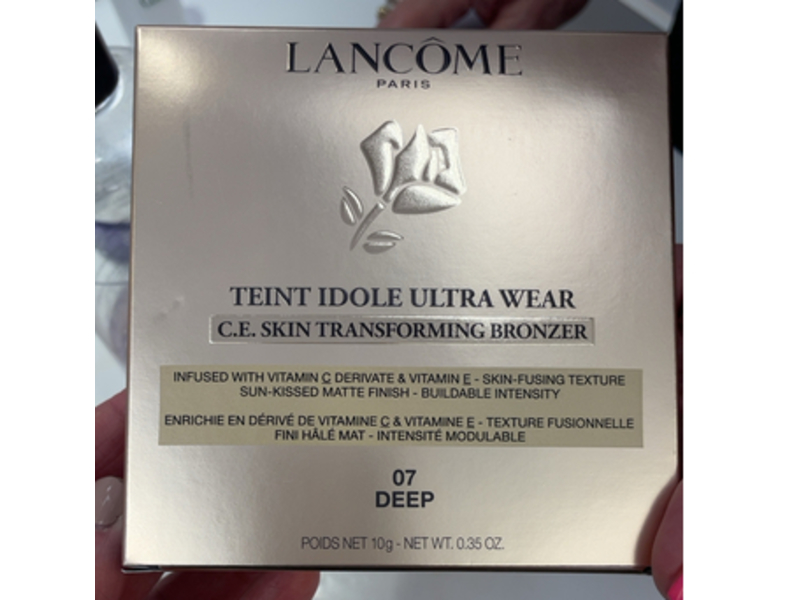 Lancome Paris Teint Idole Ultra Wear Transforming Bronzer, 07 Deep, 0.35 oz/10 g