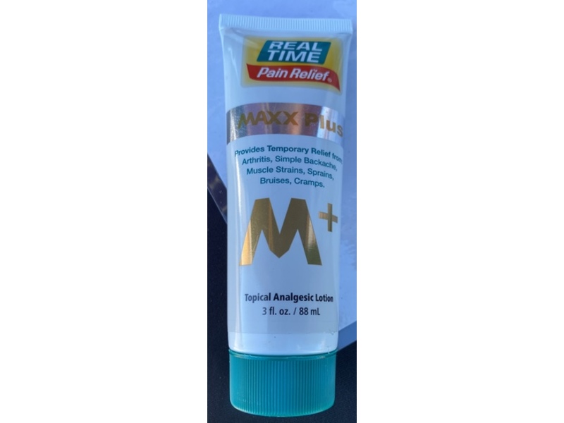 Real Time Pain Relief Maxx Plus Topical Analgesic Lotion, 3 fl oz/88 mL