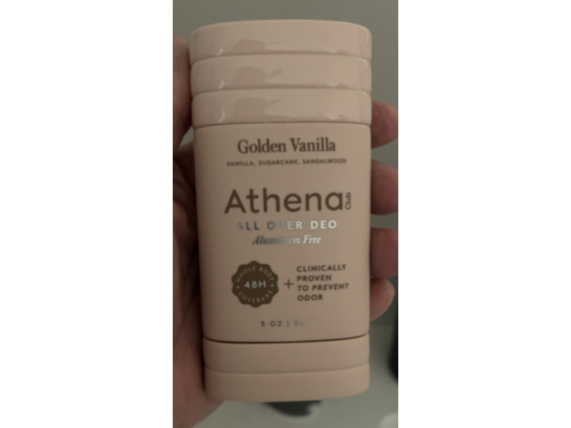 Athena Club All Over Deo, Golden Vanilla, 3 oz/85 g