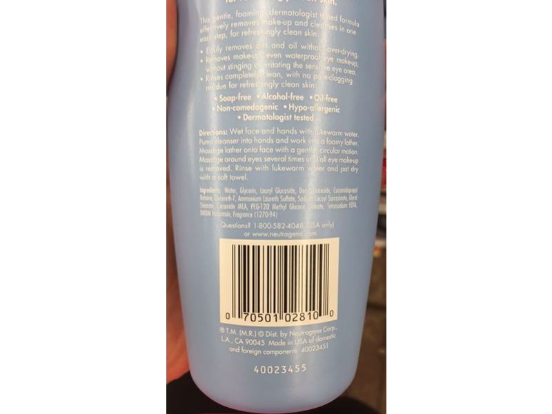 Neutrogena Fresh Foaming Cleanser, 6.7 fl oz/200 mL