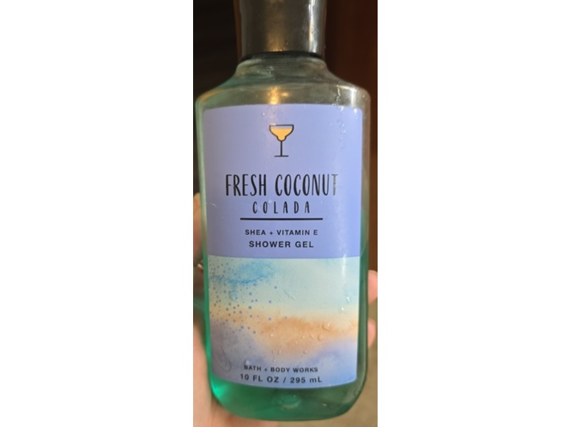 Bath & Body Works Fresh Coconut Colada Shower Gel, Shea + Vitamin E, 10 fl oz/295 mL