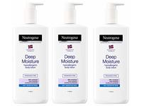 Neutrogena Deep Moisture Hypoallergenic Body Lotion, Fragrance Free, 13.5oz/400 mL, Pack Of 3 - thumbnail 1