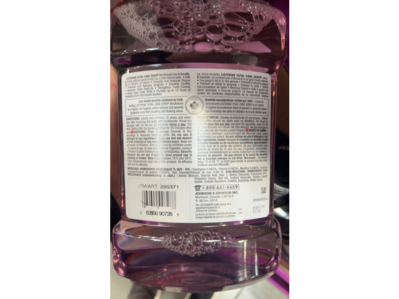 Listerine Total Care Antiseptic Mouthwash, Mild Mint, 1.5 L