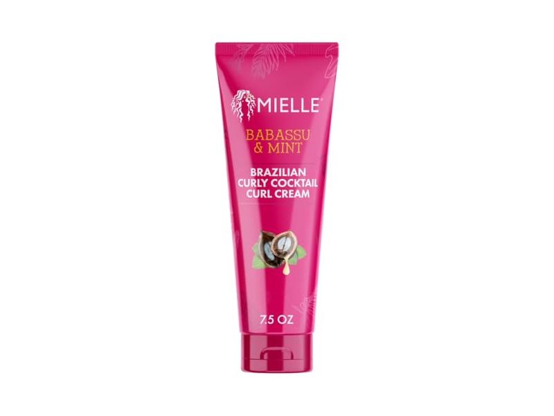 Mielle Organics Brazilian Curly Cocktail Curl Cream, Babassu & Mint, 7.5 oz/213 g