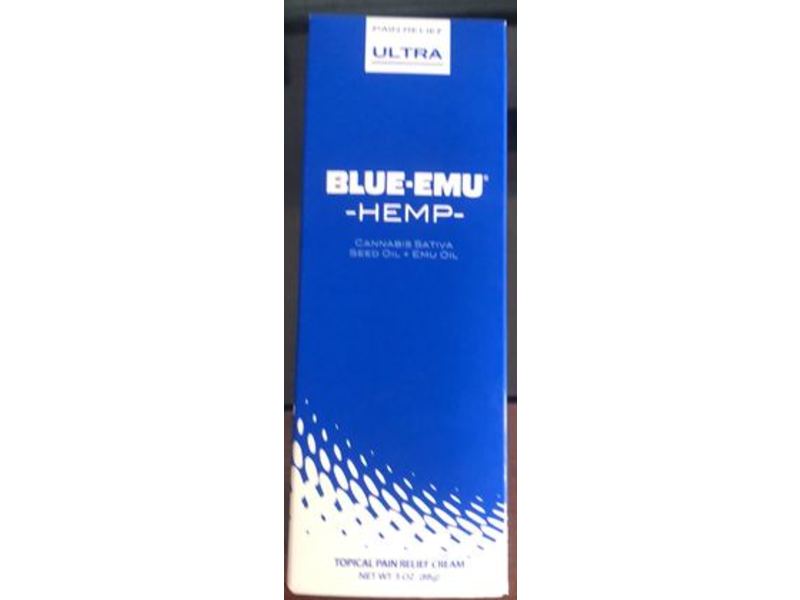 Blue Emu Ultra Topical Pain Relief Cream, Hemp, 3 oz/88 g