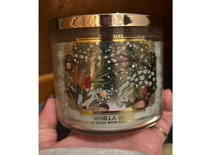 Bath & Body Works Scented Candle, Vanilla Birch, 14.5 oz/411 g
