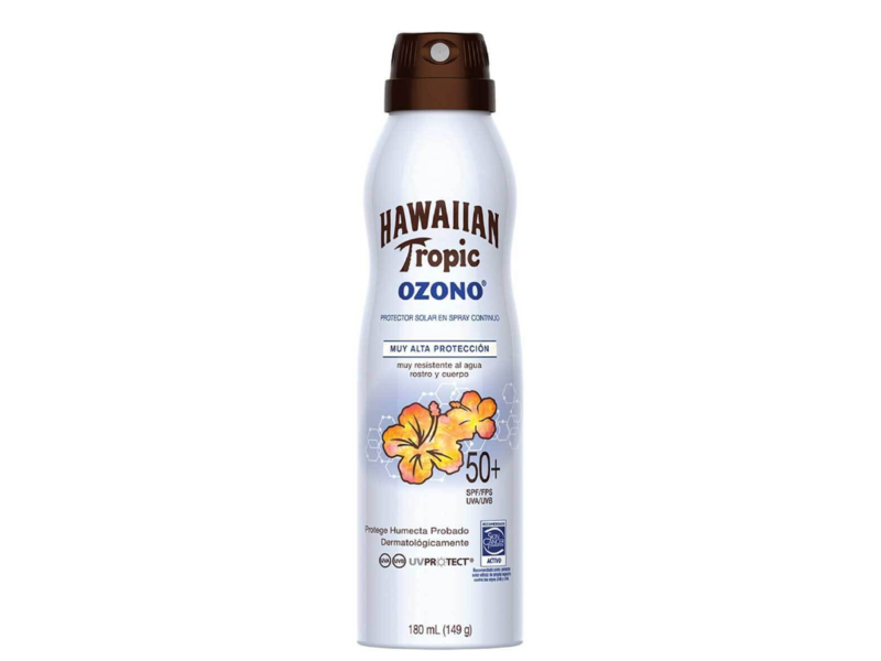 Hawaiian Tropic Solar Protecter Spray, SPF 50+, Ozono, 180 mL