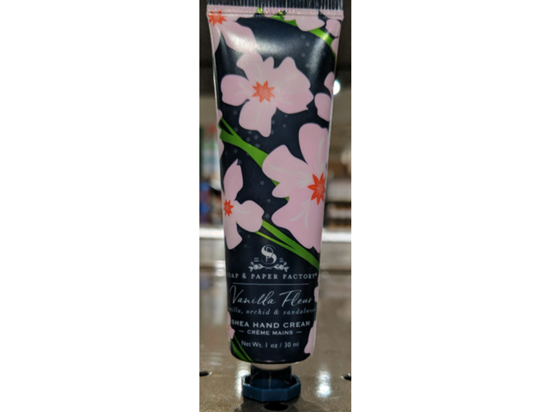 Soap And Paper Factory Shea Hand Cream, Vanilla Fleur, 1 oz/30 ml