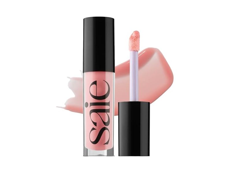 Saie Glossybounce High-Shine Hydrating Lip Gloss Oil, Bubble, 0.17 fl oz/5 mL